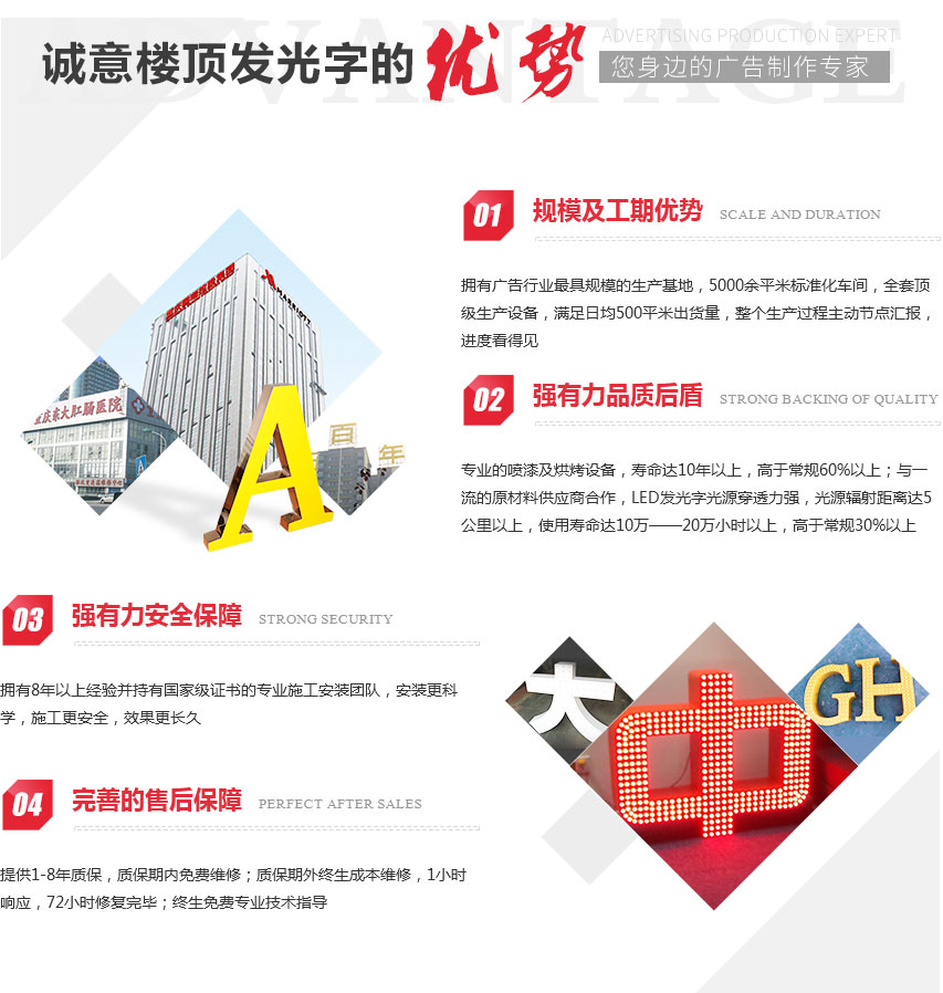 楼顶招牌发光字