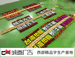 小吃街招牌迷你发光字